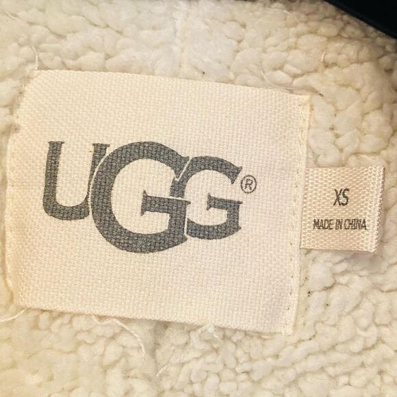 Ugg Faux Shearling Shawl Cardigan Size XS - Picture 6 of 7